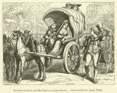 Meeting of Nuccia and Meo Patacca at Campo-Vaccino by French School