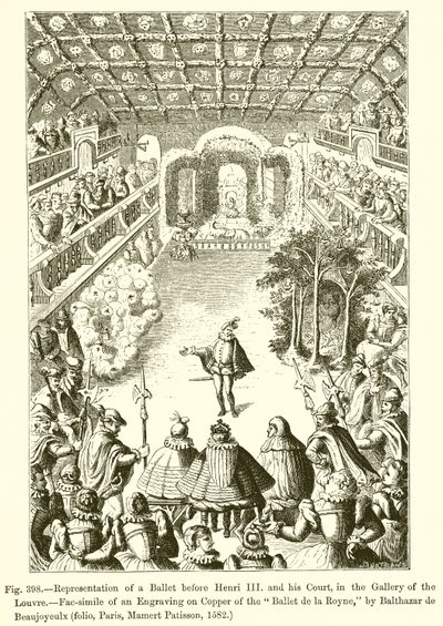 Representation of a Ballet before Henri III and His Court, in the Gallery of the Louvre by French School