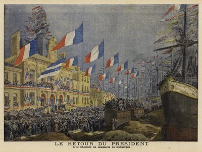 Return of French President Felix Faure from His Visit to Russia, 1897 by French School