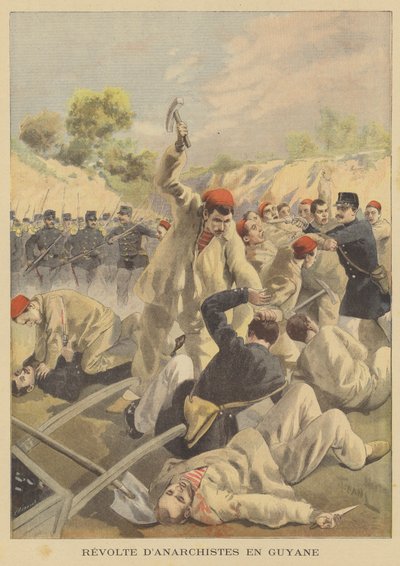 Revolt by Anarchist Prisoners in French Guiana by French School