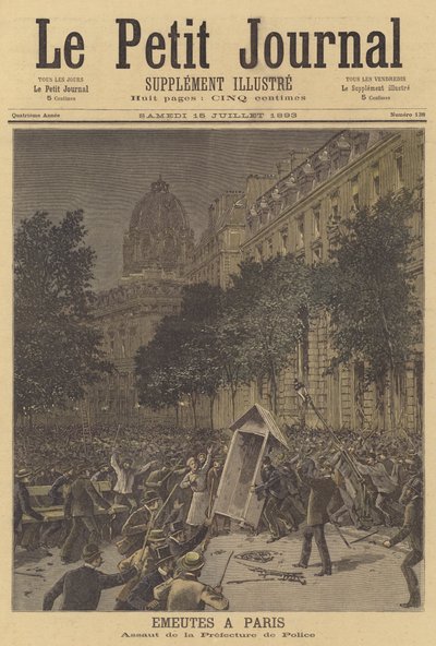 Riots in Paris by French School
