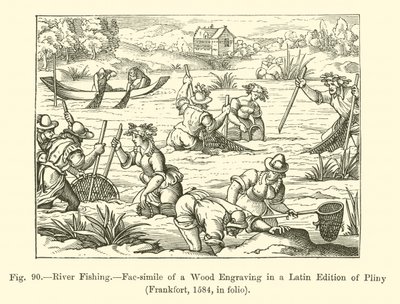 River Fishing by French School