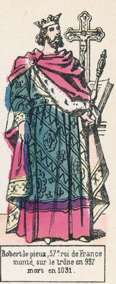 Robert the Pious, 37th King of France, Ascended the Throne in 997, Died in 1031 by French School