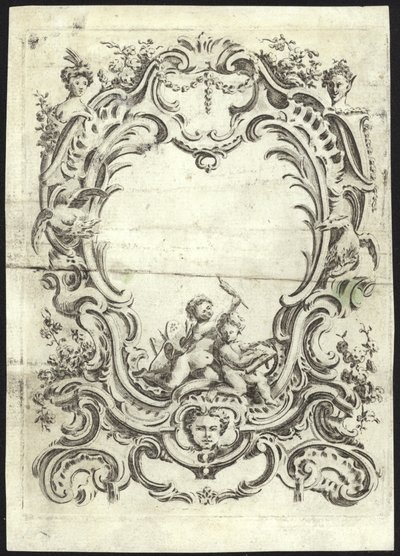 Rococo Design for a Frame by French School