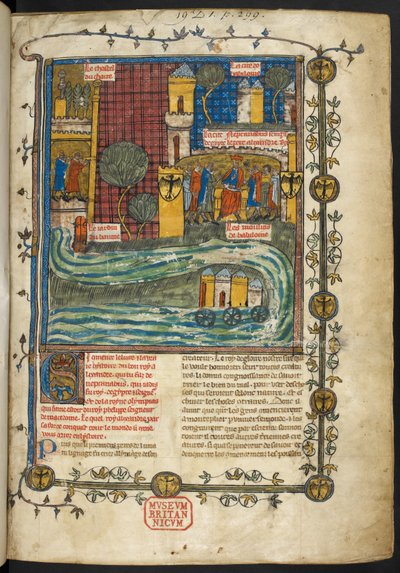 Royal MS 19 D I, f.1r, Roman d