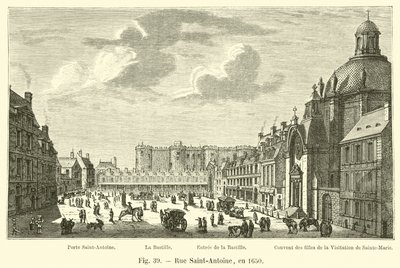 Saint-Antoine Street, in 1650 by French School