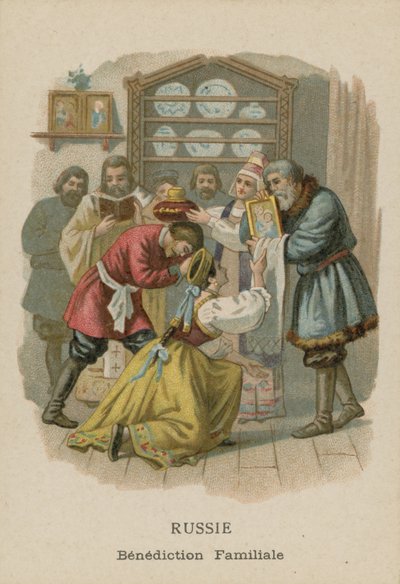 Russia - Benediction at Home by French School