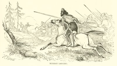 Russian Lancers by French School
