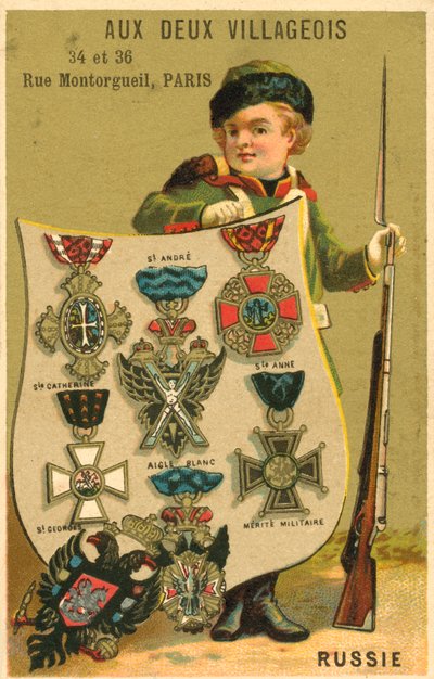 Russian medals by French School