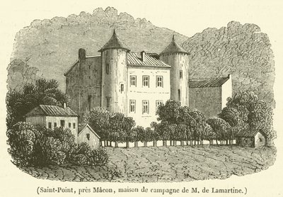 Saint-Point, near Macon, country house of M de Lamartine by French School