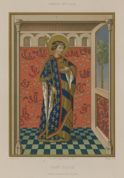 Saint Clodoald, Son of King Chlodomer of Orleans by French School