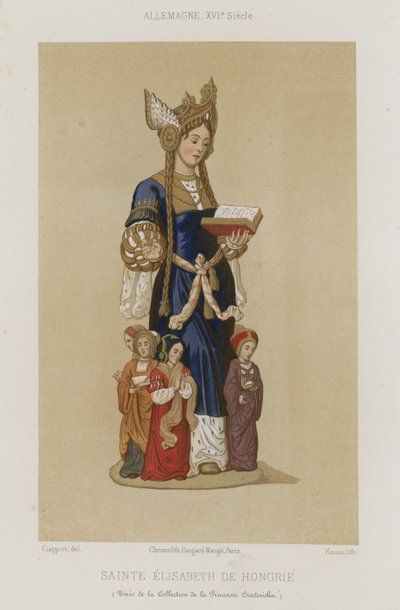 Saint Elizabeth of Hungary by French School