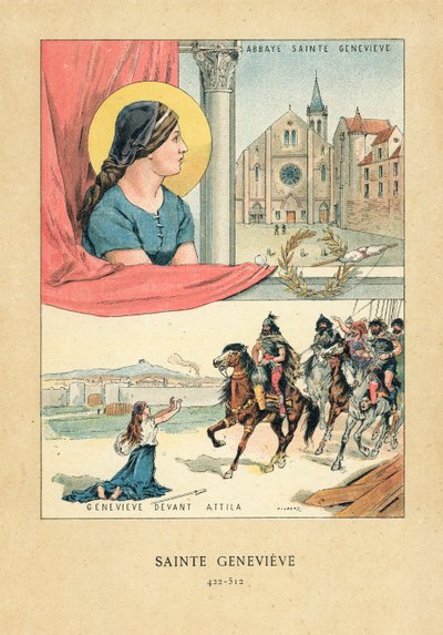 Saint Genevieve by French School