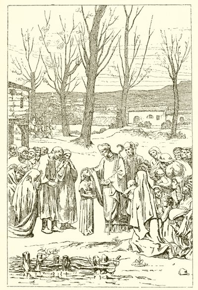 Saint Germain and Genevieve by French School