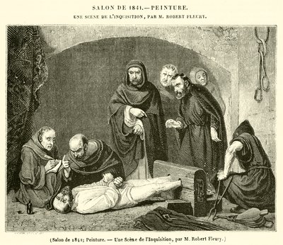 Salon of 1841, Painting, A Scene of the Inquisition by French School