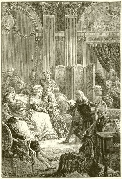 Salon of Madame Necker by French School