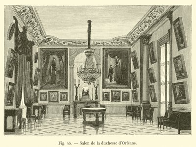 Salon of the Duchess of Orleans by French School