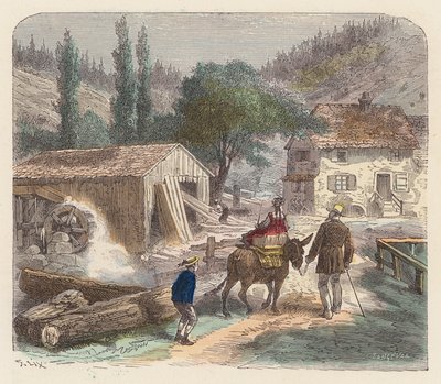 Sawmill by French School