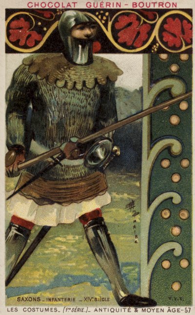 Saxon Infantryman, 14th Century by French School