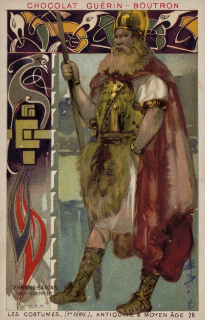 Saxon Warrior Chieftain by French School