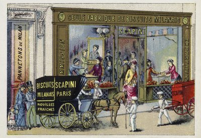 Scapini Milanese Biscuits, Paris by French School
