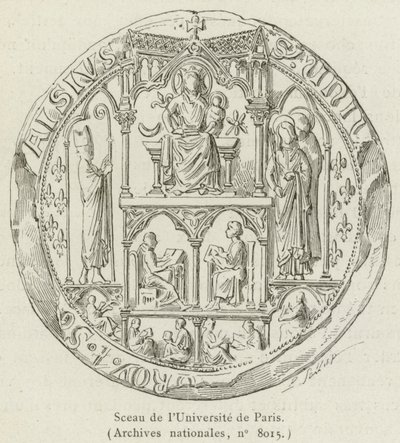 Seal of the University of Paris by French School