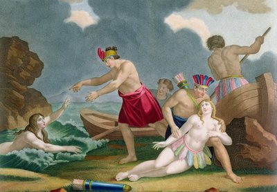 Scene from the History of the Aztec Princess Amazilly and Her Brother Telasco by French School