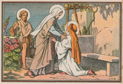 Scene from the Life of Jesus (coloured engraving) by French School