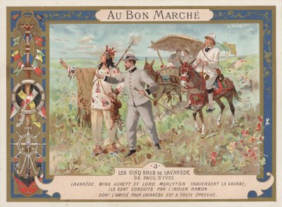 Scene from the Novel Les Cinq Sous de Lavarede, by Paul Ivoi by French School