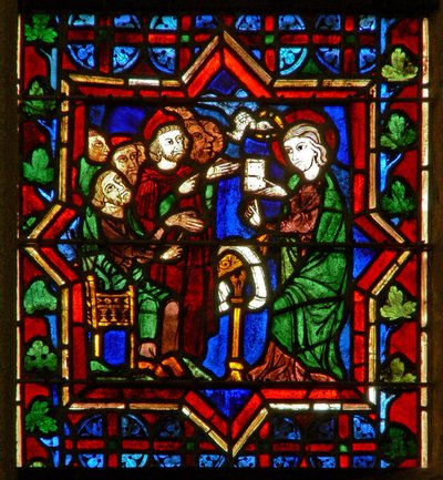 Scene depicting a scene from the life of St Catherine: with the philosophers by French School