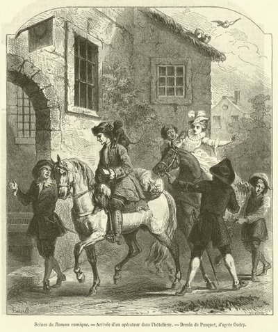 Scenes from the Comic Novel, Arrival of an operator at the inn by French School