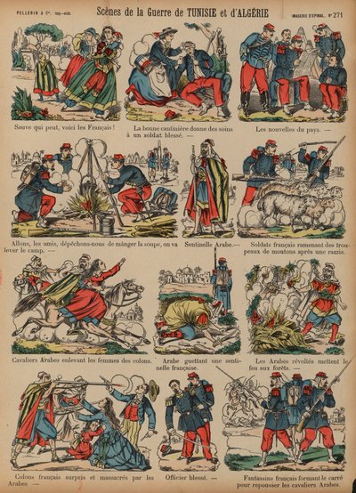 Scenes from the French Colonial Wars in Algeria and Tunisia by French School