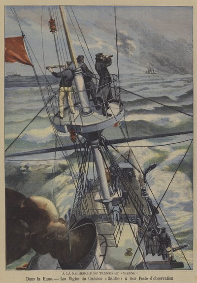 Search for the missing French ship Vienne by French School