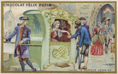 Sedan Chair of the Time of Louis XV by French School