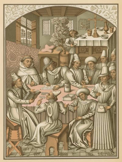 Settlement of Accounts by the Brotherhood of Charite-Dieu and Notre-Dame of the Recovery of Rouen, 1466 by French School