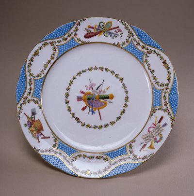 Sevres dessert service plate, from the Melbourne Service, 1770 by French School