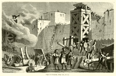 Siege of Jerusalem by French School