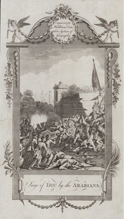 Siege of Diu by the Arabians by French School