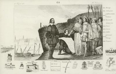 Siege of La Rochelle, France, 1627-1628 by French School