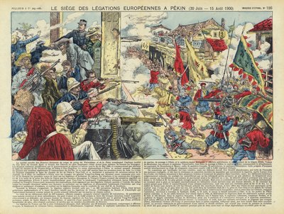 Siege of the European legations in Beijing, Boxer Rebellion, China, 20 June - 15 August 1900 by French School
