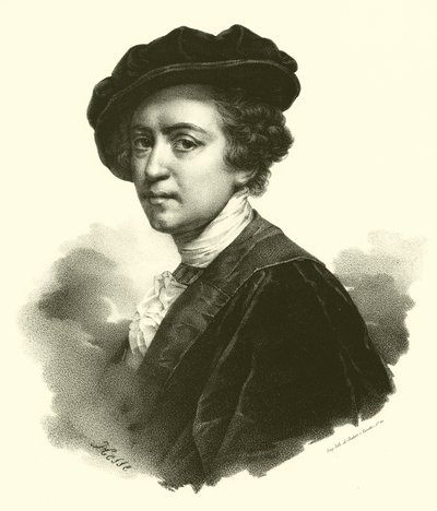 Portrait of Sir Joshua Reynolds (engraving) by French School