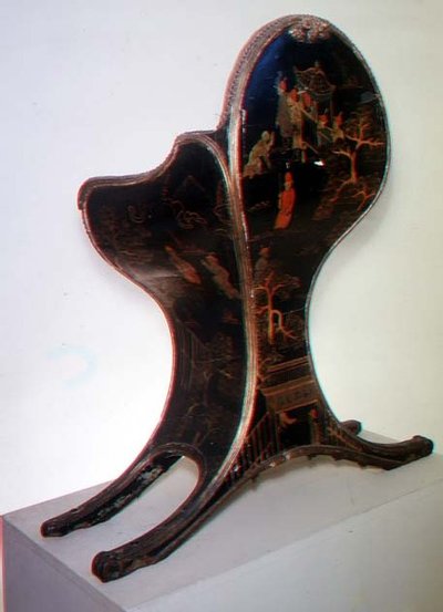 Sledge seat decorated with chinoiserie, inscribed by the Dagly Workshop, possibly by Jacques Dagly, Master of the Gobelins factory by French School