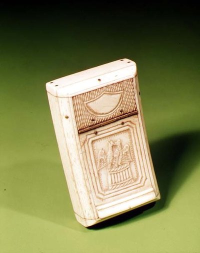 Snuff Box, made by a prisoner of war, c.1790 by French School