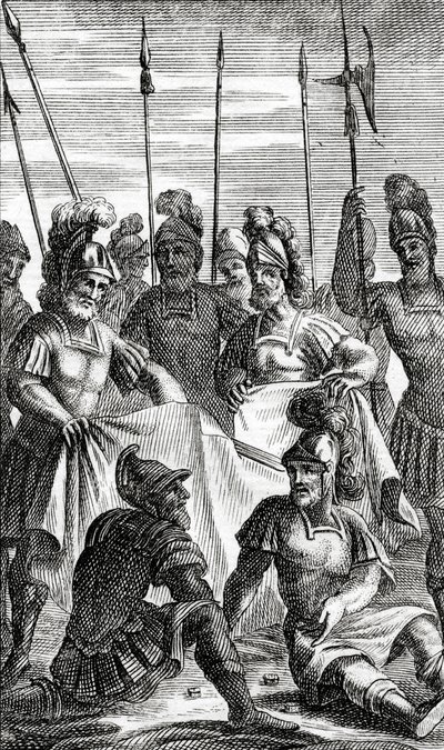 Soldiers Casting Lots for the Division of Jesus Christ