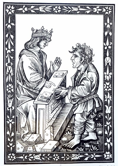 Solomon and Marcoul, Illustration from Science and Literature in the Middle Ages and Renaissance by French School
