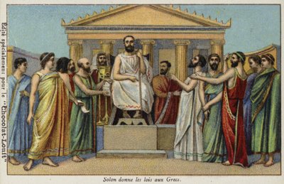 Solon Giving Laws to the Greeks, 6th Century BC by French School