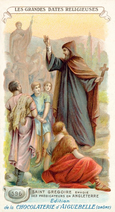 St Gregory sends missionaries to England, 596 by French School