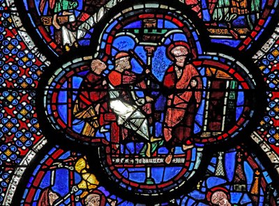St John Window: Summoned Before Aristomades by French School