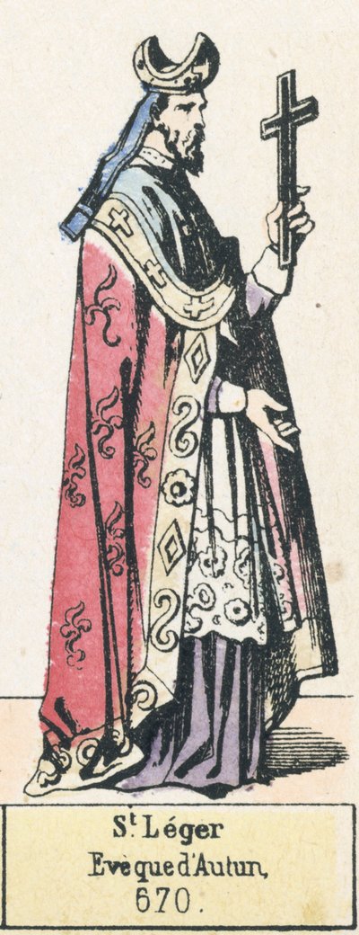 St Leger, Bishop of Autun, 670 by French School