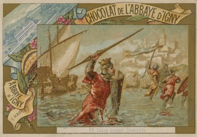 St Louis at Damietta by French School
